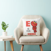 E is voor Elmo | Voeg je naam toe Kussen (Stoel)