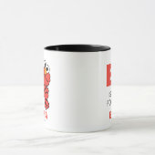 E is voor Elmo | Voeg je naam toe Mok (Midden)