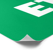 E is voor Ernie | Jouw namen toevoegen Poster (Hoek)