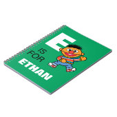 E is voor Ernie | Voeg je naam toe Notitieboek (Linkerzijde)