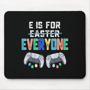 E is voor iedereen Paasgamer Fun Gaming Mannen Boy Muismat
