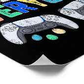 E is voor iedereen Paasgamer Fun Gaming Mannen Boy Poster (Hoek)