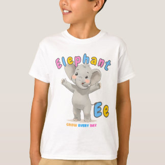 "E is voor olifant" Alfabet T-shirt - elke dag gro