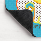 "E is voor olifant" digitale schildermousepad Muismat (Hoek)