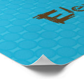 "E is voor poster voor digitaal schilderen van oli (Hoek)