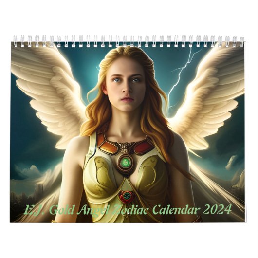 E.J. Gold Angel Zodiac Kalender 2024 (Hoes)