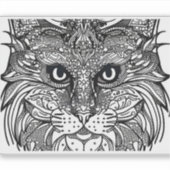 E.J. Gold Cub Gezicht Verwijderbaar Vinyl Sticker (Voorkant)