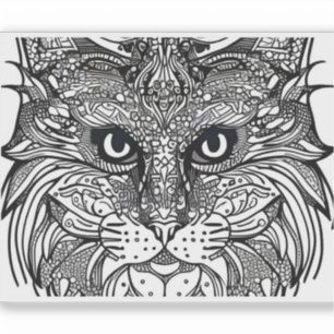 E.J. Gold Cub Gezicht Verwijderbaar Vinyl Sticker