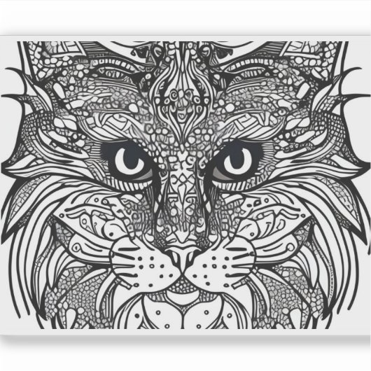 E.J. Gold Cub Gezicht Verwijderbaar Vinyl Sticker (Voorkant)