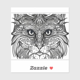 E.J. Gold Cub Gezicht Verwijderbaar Vinyl Sticker