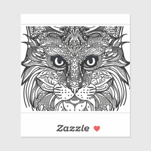 E.J. Gold Cub Gezicht Verwijderbaar Vinyl Sticker (Vel)