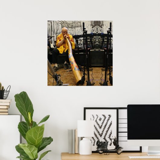 E.J. Gold Didgeridoo Beschermend Poster (Thuiskantoor)