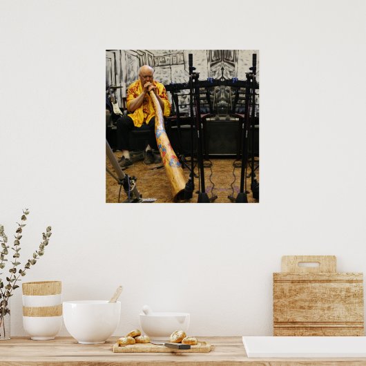E.J. Gold Didgeridoo Beschermend Poster (Keuken)