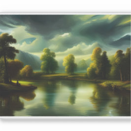 E.J. Gold Etherische Dageraad op het platteland Vi Sticker