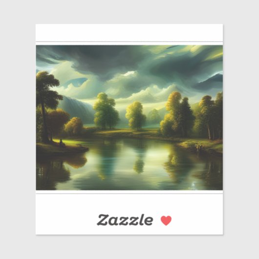 E.J. Gold Etherische Dageraad op het platteland Vi Sticker (Vel)