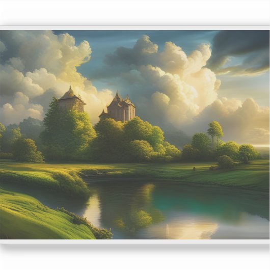 E.J. Gold Harmony van het platteland Verwijderbaar Sticker (Voorkant)