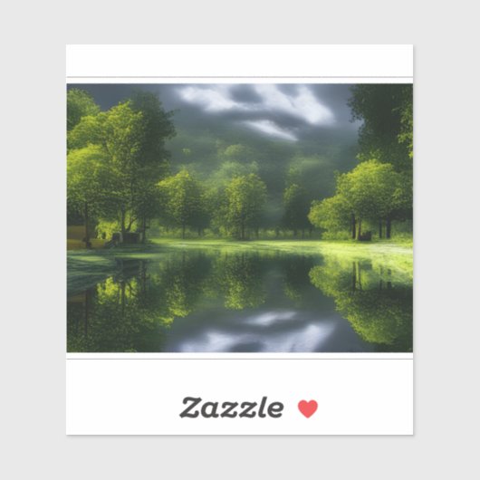 E.J. Gold Idyllic Retraite Verwijderbaar Vinyl Sticker (Vel)