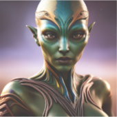 E.J. Gold Princess Zenafur van Andromeda Vinyl Sticker (Voorkant)