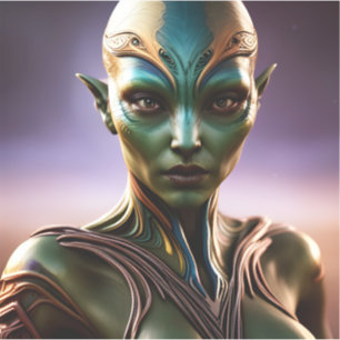 E.J. Gold Princess Zenafur van Andromeda Vinyl Sticker