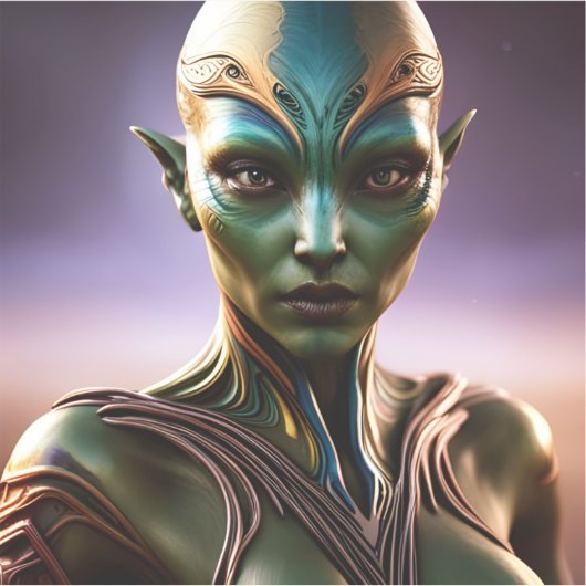 E.J. Gold Princess Zenafur van Andromeda Vinyl Sticker (Voorkant)