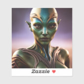 E.J. Gold Princess Zenafur van Andromeda Vinyl Sticker (Vel)