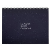 E.J. Gold Quote Calendar Kalender (Hoes)