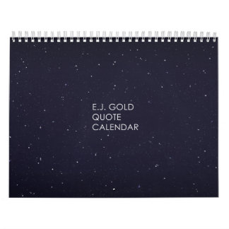 E.J. Gold Quote Calendar Kalender