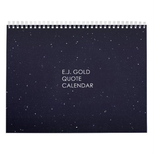 E.J. Gold Quote Calendar Kalender (Hoes)