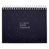 E.J Gold Quote-tabel kalender (Hoes)