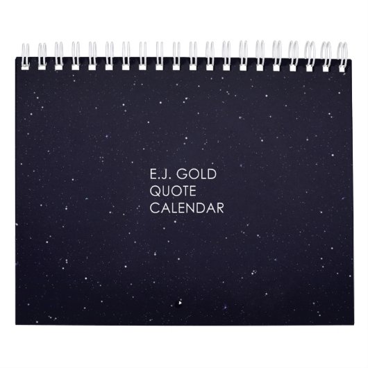 E.J Gold Quote-tabel kalender (Hoes)