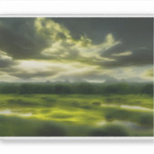 E.J. Gold Serenade van een Landelijk Landschap Vin Sticker (Voorkant)