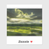 E.J. Gold Serenade van een Landelijk Landschap Vin Sticker (Vel)