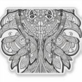 E.J. Gold Squid Verwijderbaar Vinyl Sticker (Voorkant)