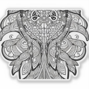 E.J. Gold Squid Verwijderbaar Vinyl Sticker