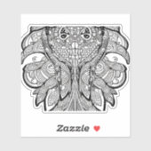 E.J. Gold Squid Verwijderbaar Vinyl Sticker (Vel)