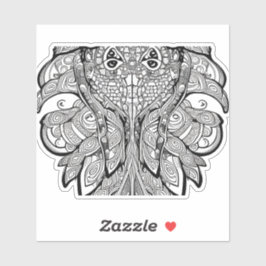 E.J. Gold Squid Verwijderbaar Vinyl Sticker