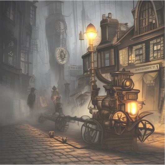 E.J. Gold Street of Nightmares Vinyl Sticker (Voorkant)