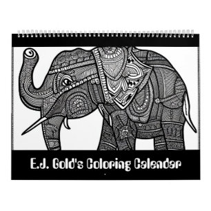 E.J. Gold's Wildlife Coloring Kalender