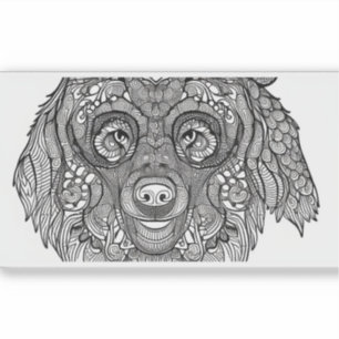 E.J. gouden Beren gezicht verwijderbaar vinyl Sticker