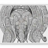 E.J. gouden dolfijngezicht verwijderbaar vinyl Sticker (Voorkant)