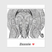 E.J. gouden dolfijngezicht verwijderbaar vinyl Sticker (Vel)