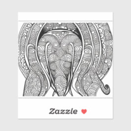 E.J. gouden dolfijngezicht verwijderbaar vinyl Sticker