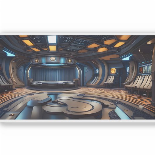 E.J. Gouden Moeder Schip 8 Vinyl Sticker (Voorkant)