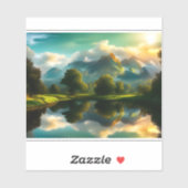 E.J. Gouden Velden van Bliss Verwijderbaar Vinyl Sticker (Vel)