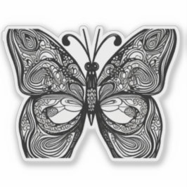 E.J. gouden vlinder verwijderbaar vinyl Sticker