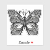 E.J. gouden vlinder verwijderbaar vinyl Sticker (Vel)