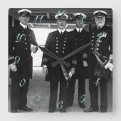 E.J. Smith (Titanic) Vierkante Klok (Voorkant)