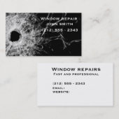 E-kaart voor reparatiebedrijven visitekaartje (Voorkant / Achterkant)