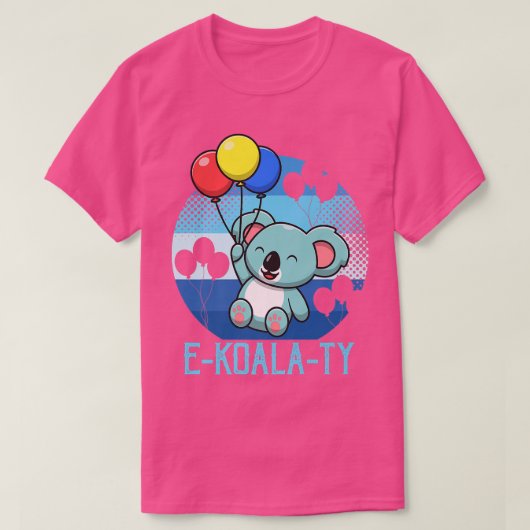 E-Koala-Ty Equality Koala Beer Premium T-shirt (Design voorkant)