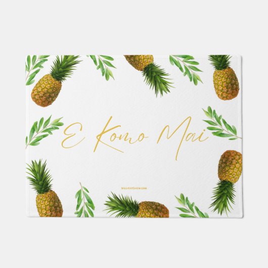 E KOMO MAI - HAWAÏAN WELCOME - DOORMAT DEUR MAT (Voorkant)